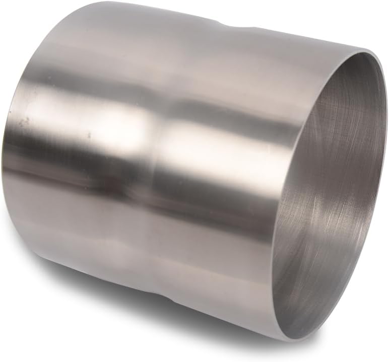 eLifecenter Universal ID 4" Exhaust Coupler Stainless Steel Exhaust Adapter - Image 1